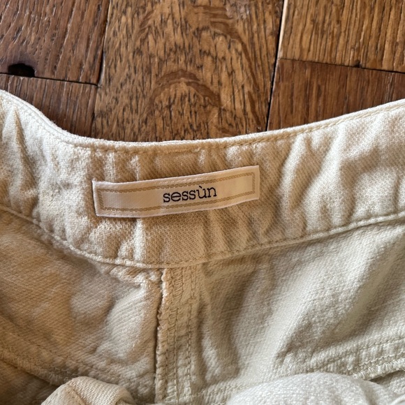 NEW SESSUN NICA JEANS TROUSERS linen cotton blend size 38 NWOT - Picture 7 of 8